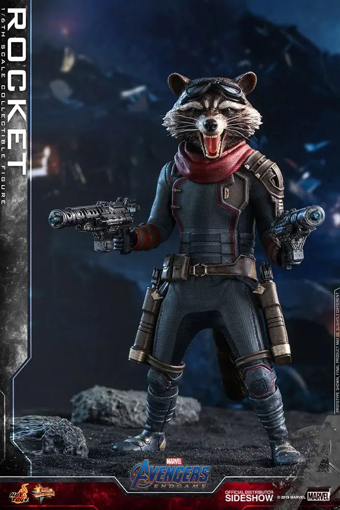 Avengers: Endgame Movie Masterpiece 1/6 Rocket akciófigura 16 cm termékfotó
