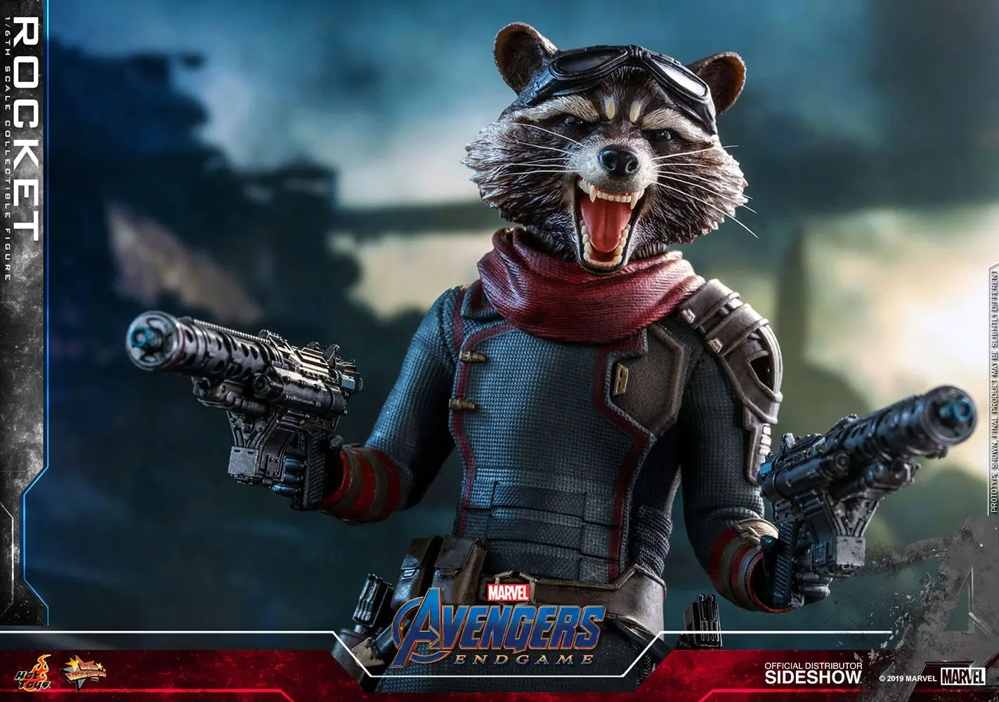 Avengers: Endgame Movie Masterpiece 1/6 Rocket akciófigura 16 cm termékfotó