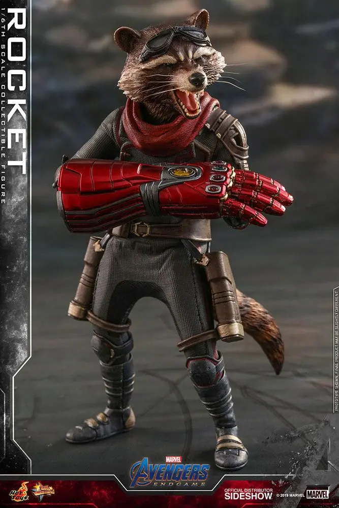 Avengers: Endgame Movie Masterpiece 1/6 Rocket akciófigura 16 cm termékfotó