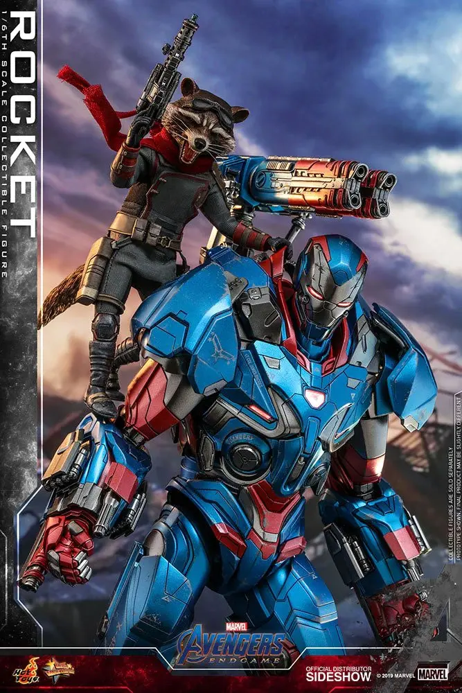 Avengers: Endgame Movie Masterpiece 1/6 Rocket akciófigura 16 cm termékfotó