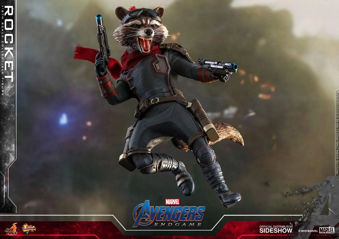 Avengers: Endgame Movie Masterpiece 1/6 Rocket akciófigura 16 cm termékfotó