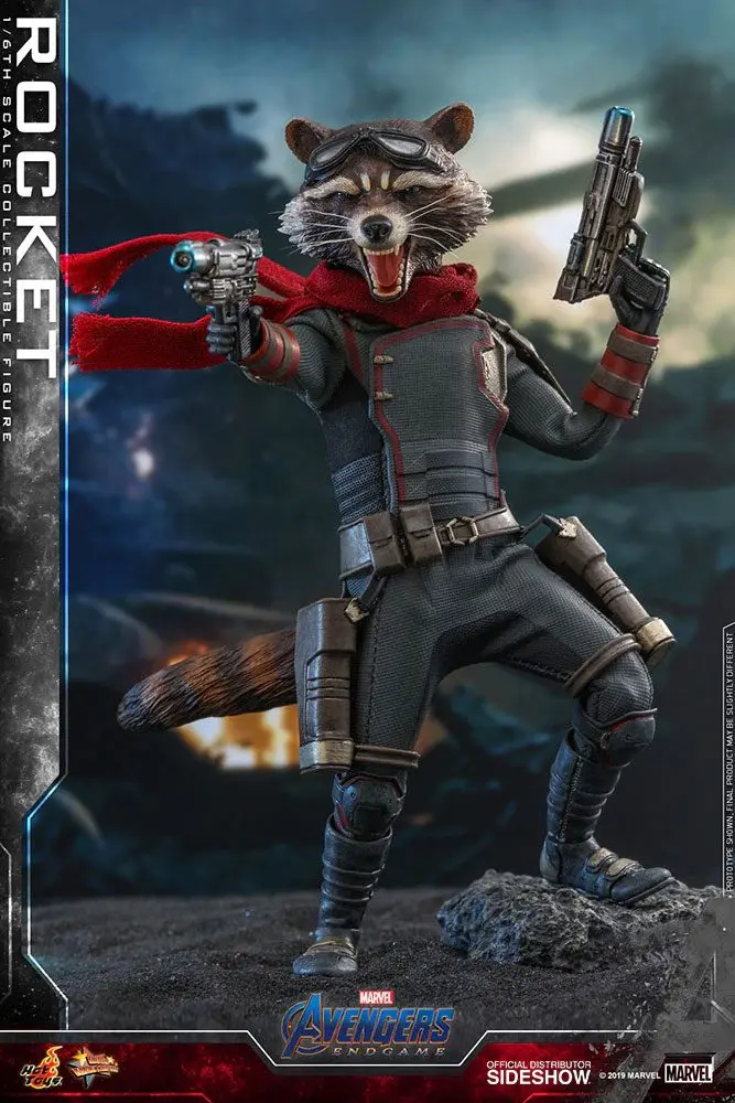 Avengers: Endgame Movie Masterpiece 1/6 Rocket akciófigura 16 cm termékfotó