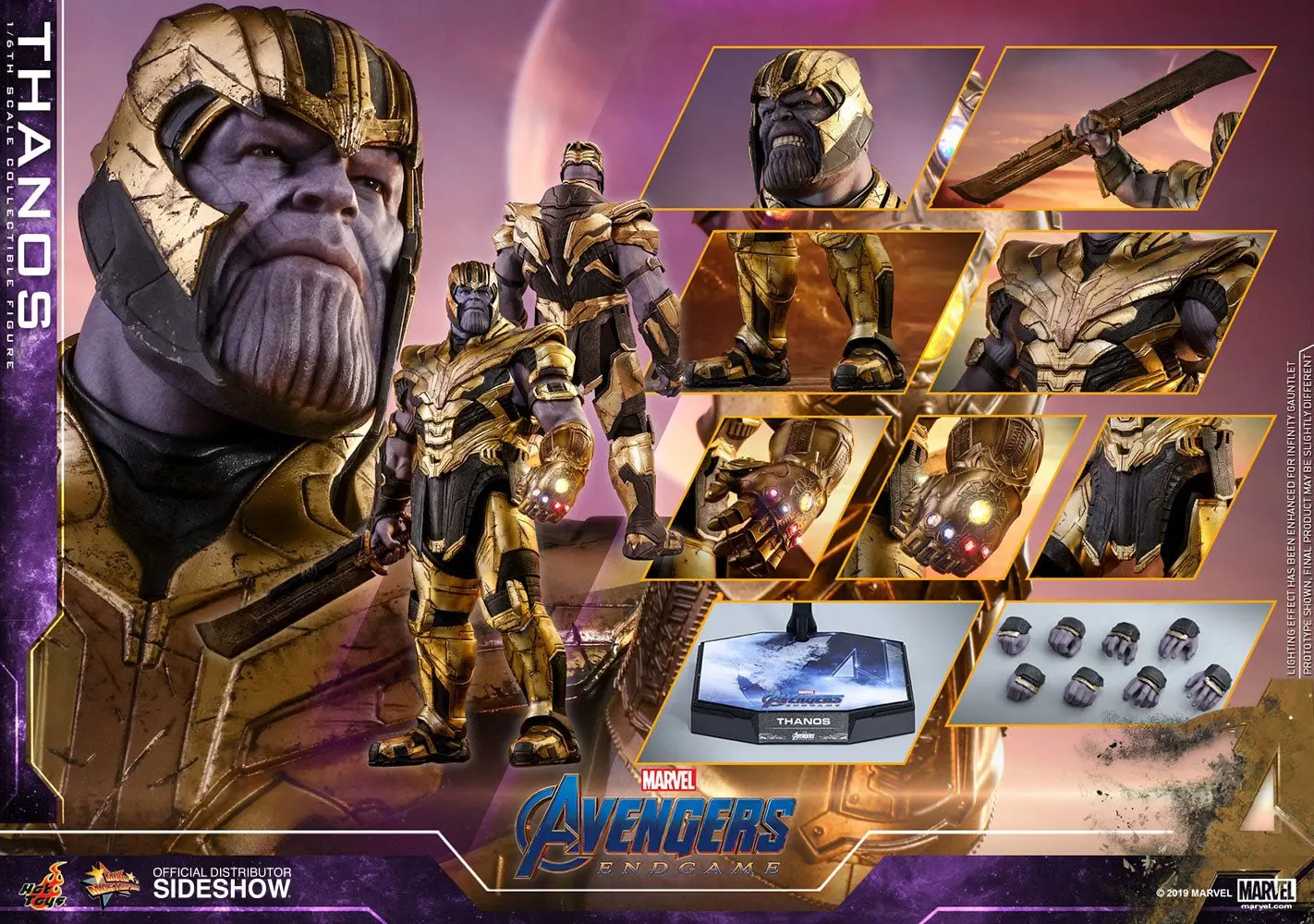 Avengers: Endgame Movie Masterpiece 1/6 Thanos akciófigura 42 cm termékfotó
