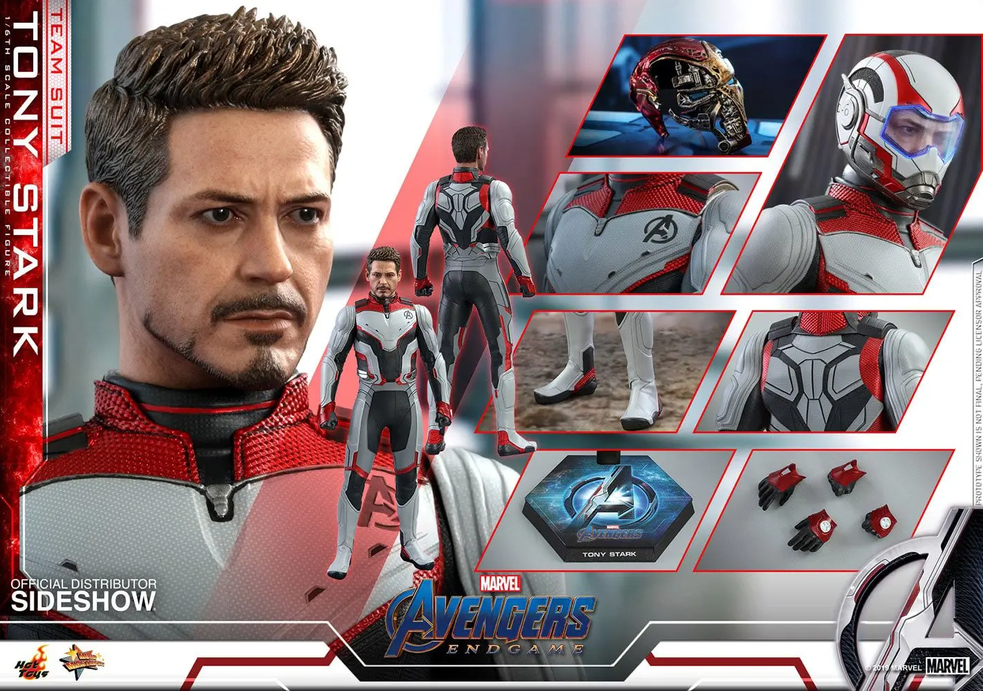 Avengers: Endgame Movie Masterpiece 1/6 Tony Stark (Team Suit) akciófigura 30 cm termékfotó