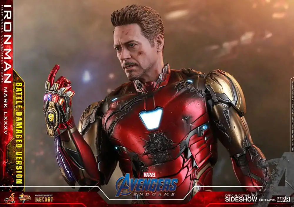 Avengers: Endgame Movie Masterpiece Diecast 1/6 Iron Man Mark LXXXV (Battle Damaged Version) Special Edition akciófigura 32 cm termékfotó