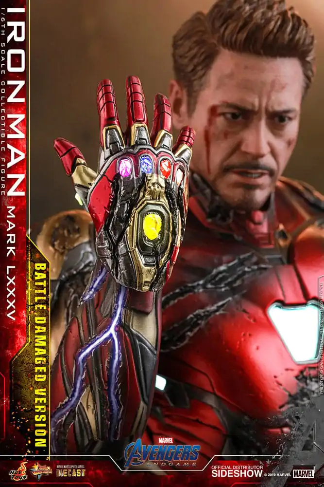 Avengers: Endgame Movie Masterpiece Diecast 1/6 Iron Man Mark LXXXV (Battle Damaged Version) Special Edition akciófigura 32 cm termékfotó