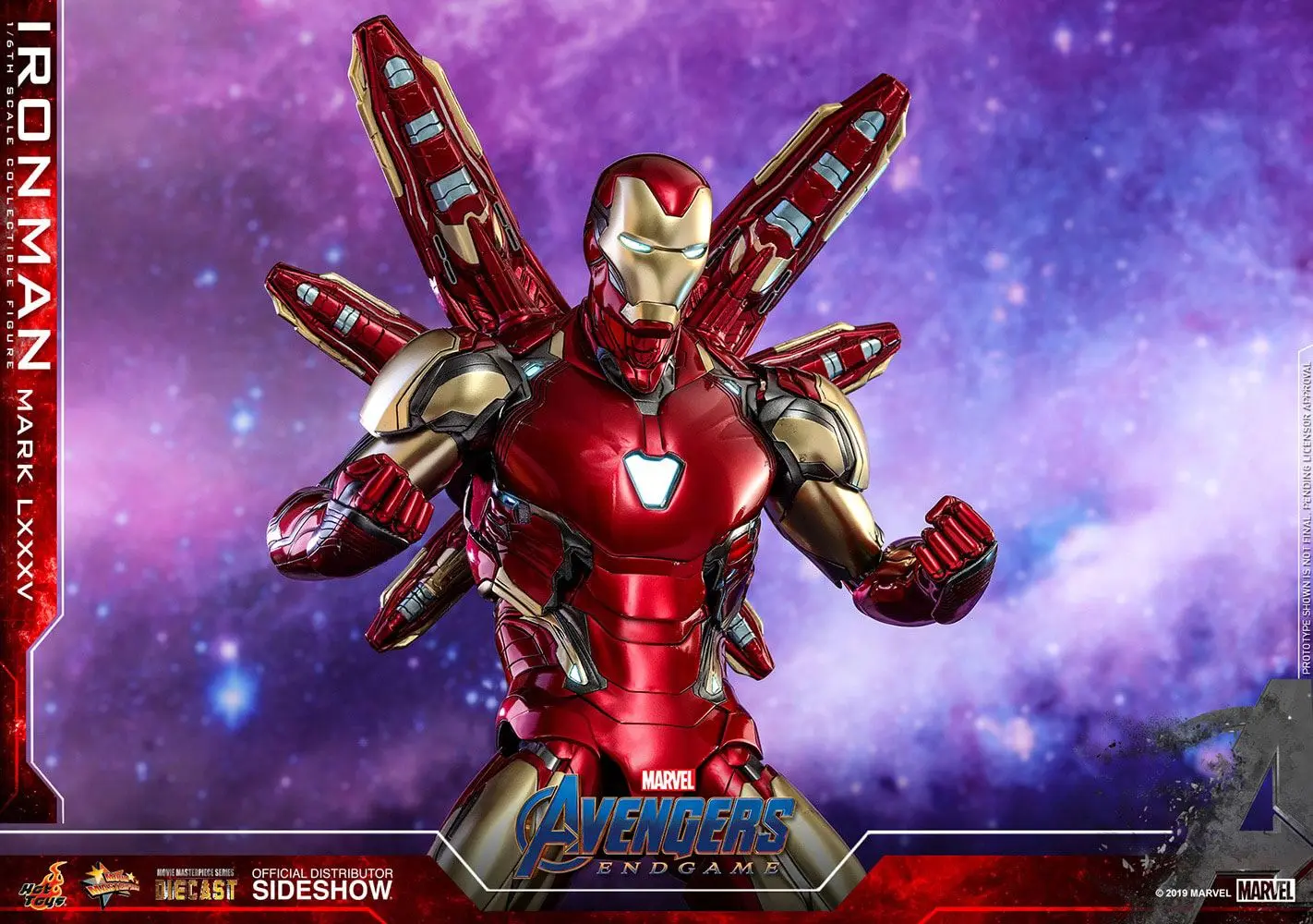 Avengers: Endgame Movie Masterpiece Series Diecast 1/6 Iron Man Mark LXXXV akciófigura 32 cm termékfotó