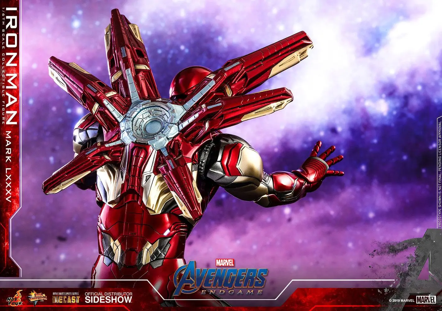 Avengers: Endgame Movie Masterpiece Series Diecast 1/6 Iron Man Mark LXXXV akciófigura 32 cm termékfotó