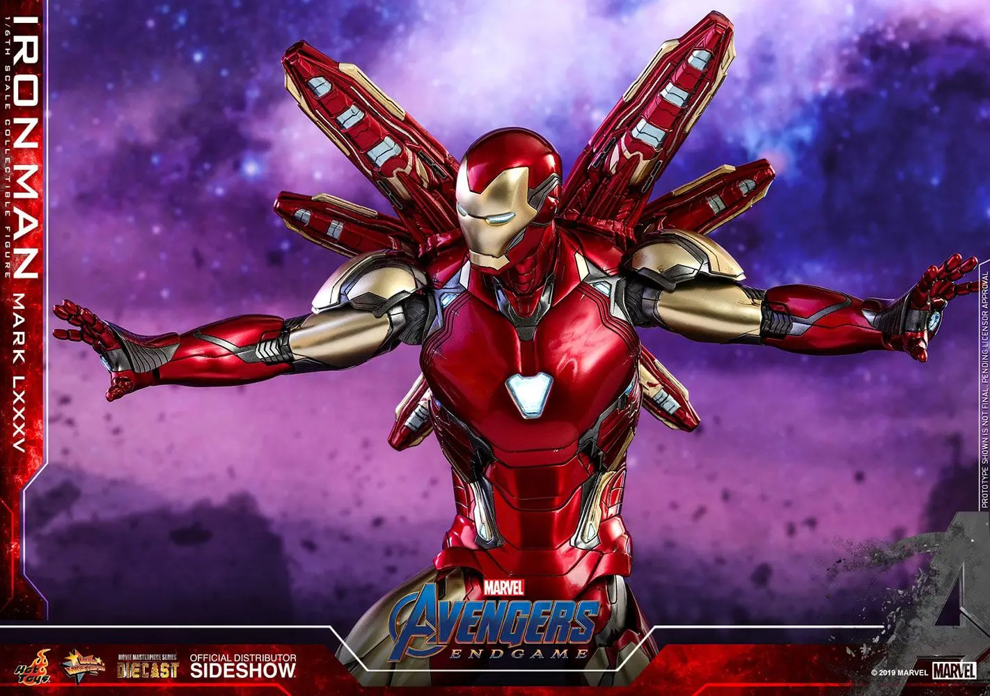 Avengers: Endgame Movie Masterpiece Series Diecast 1/6 Iron Man Mark LXXXV akciófigura 32 cm termékfotó