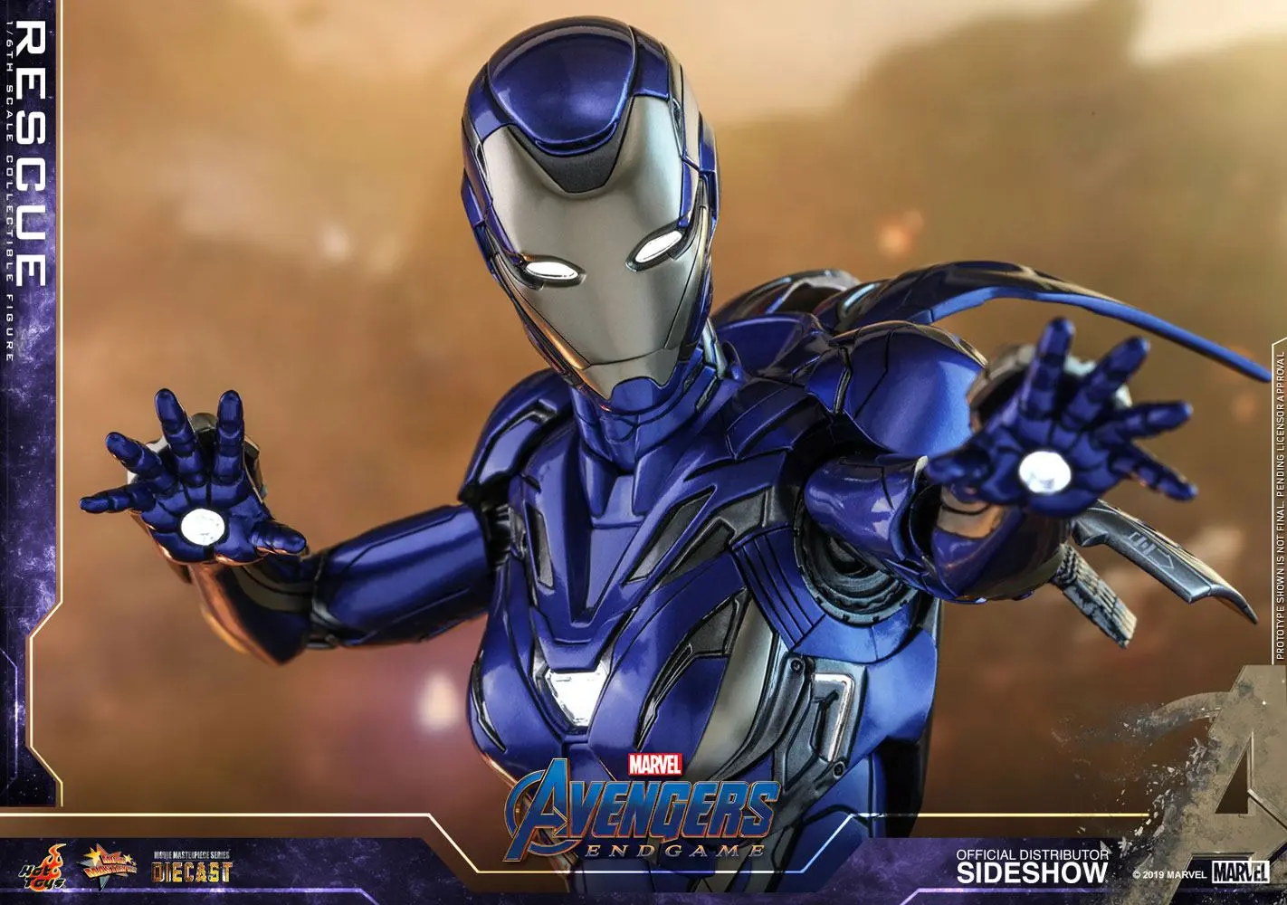 Avengers: Endgame Movie Masterpiece Series Diecast 1/6 Rescue (Pepper Potts) akciófigura 31 cm termékfotó