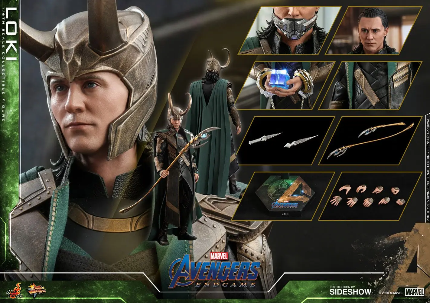 Avengers: Endgame Movie Masterpiece Series PVC akciófigura 1/6 Loki 31 cm termékfotó