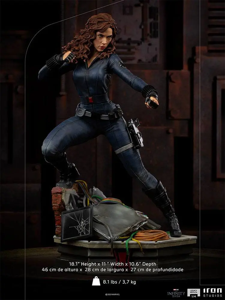 Avengers Infinity Saga Legacy 1/4 Black Widow replika szobor figura 46 cm termékfotó