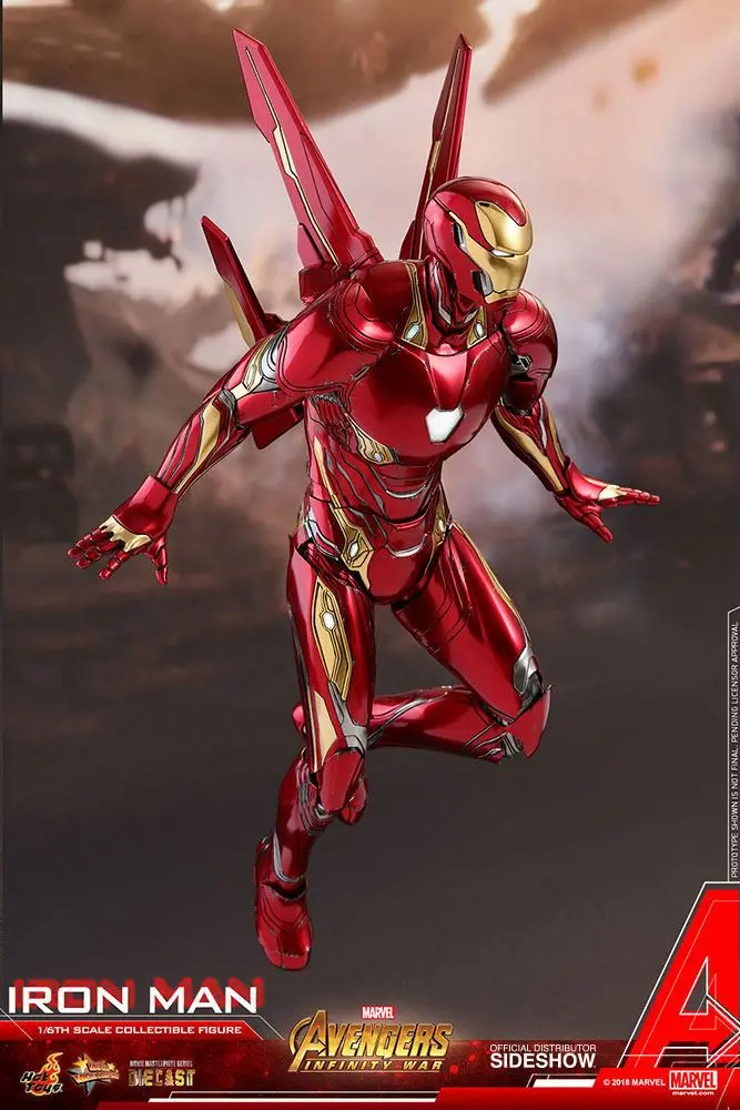 Avengers Infinity War Diecast Movie Masterpiece 1/6 Iron Man akciófigura 32 cm termékfotó