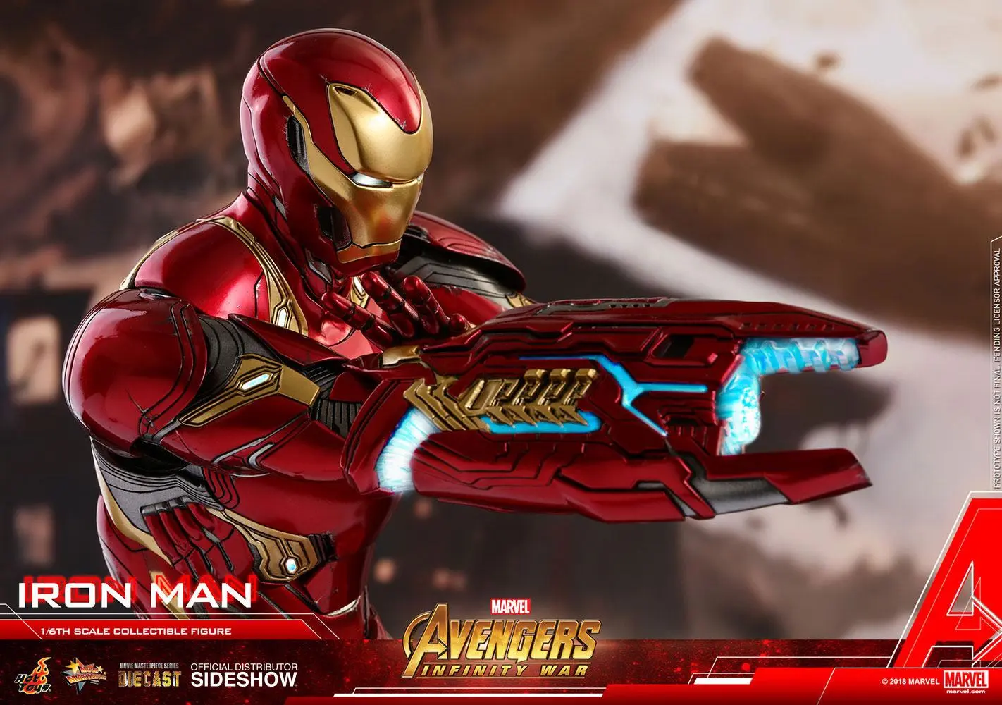 Avengers Infinity War Diecast Movie Masterpiece 1/6 Iron Man akciófigura 32 cm termékfotó