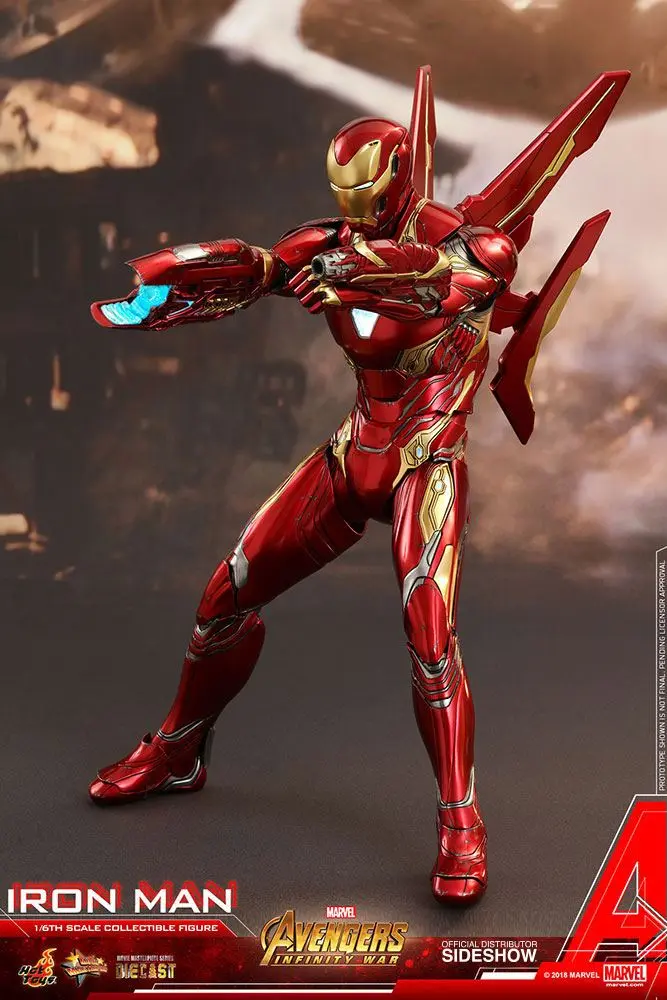 Avengers Infinity War Diecast Movie Masterpiece 1/6 Iron Man akciófigura 32 cm termékfotó