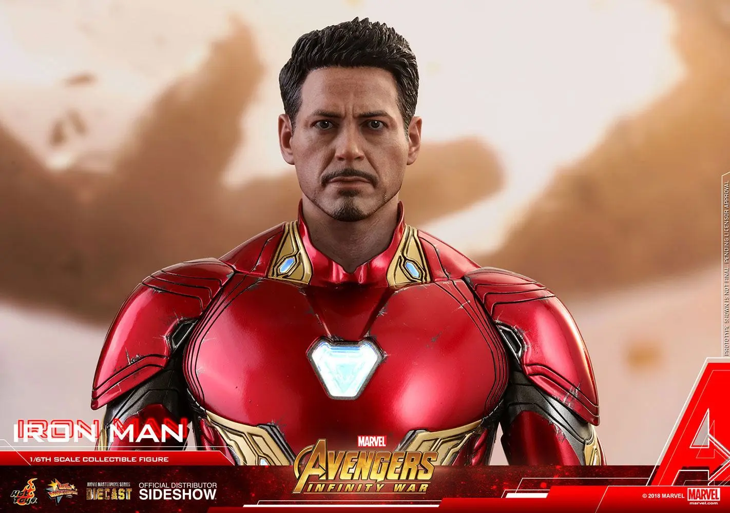 Avengers Infinity War Diecast Movie Masterpiece 1/6 Iron Man akciófigura 32 cm termékfotó