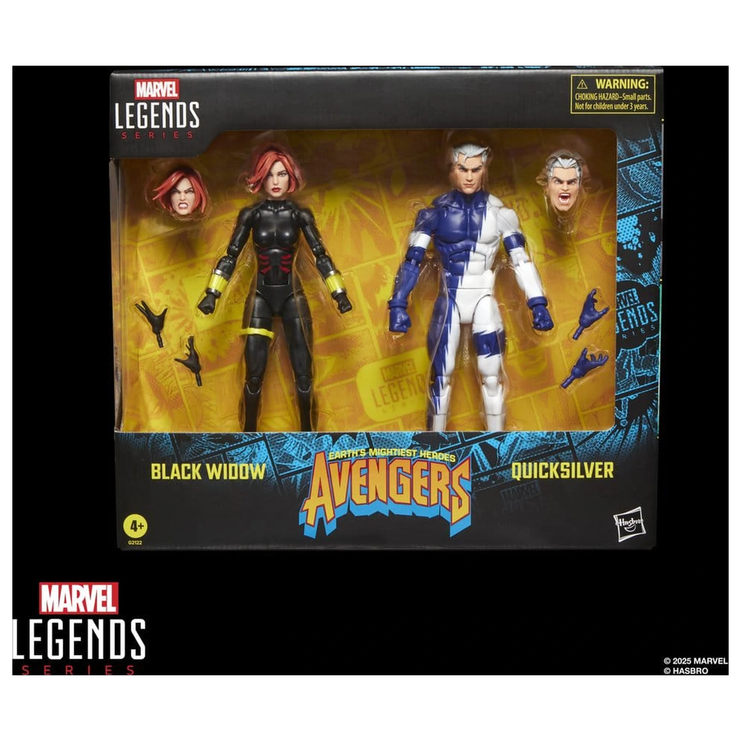 Avengers Marvel Legends Black Widow & Quicksilver 2 db-os akciófigura csomag 15 cm termékfotó