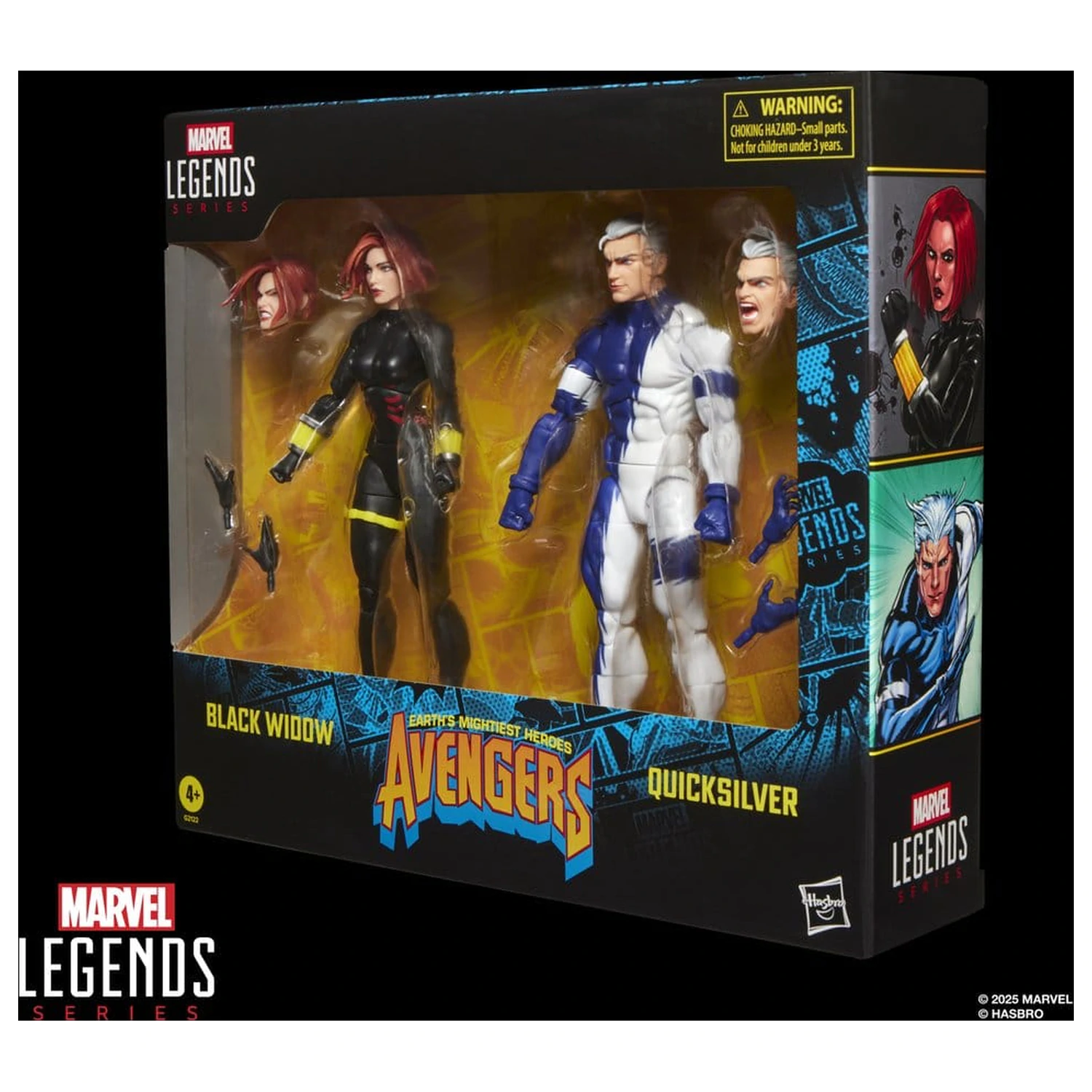 Avengers Marvel Legends Black Widow & Quicksilver 2 db-os akciófigura csomag 15 cm termékfotó