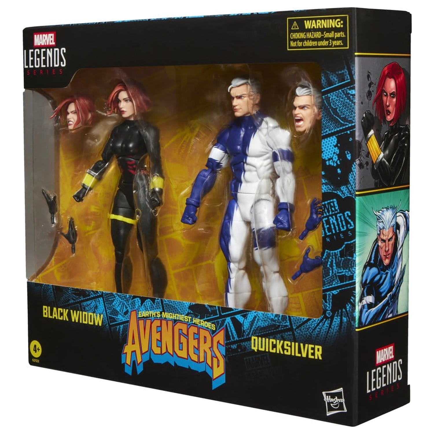 Avengers Marvel Legends Black Widow & Quicksilver 2 db-os akciófigura csomag 15 cm termékfotó