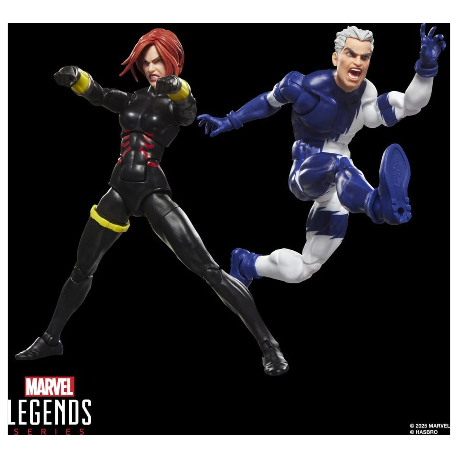 Avengers Marvel Legends Black Widow & Quicksilver 2 db-os akciófigura csomag 15 cm termékfotó