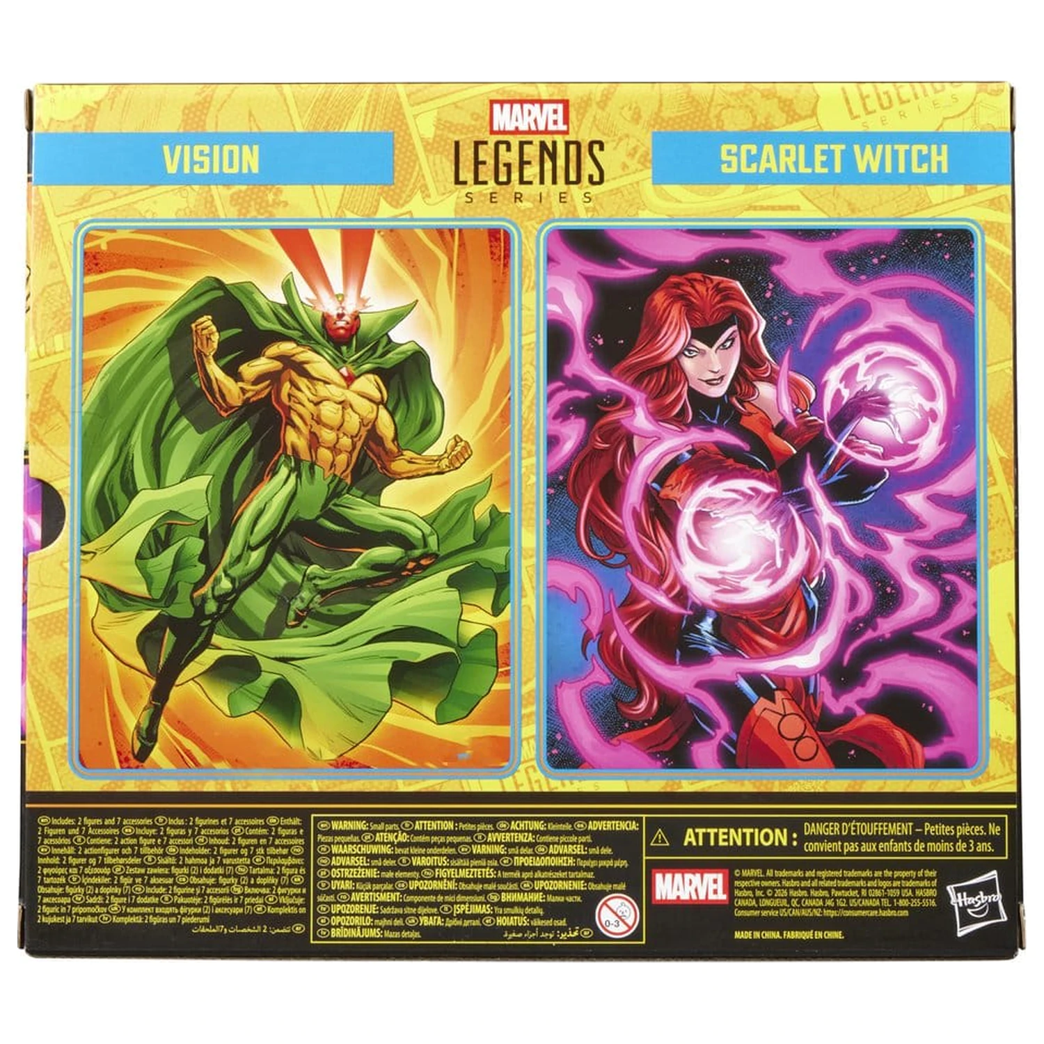 Avengers Marvel Legends Vision & Scarlet Witch 2 db-os akciófigura csomag 15 cm termékfotó