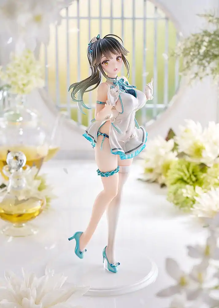 Avian Romance Pink Label 5 1/6 Ponytail Girl: Qipao PVC szobor figura 29 cm termékfotó