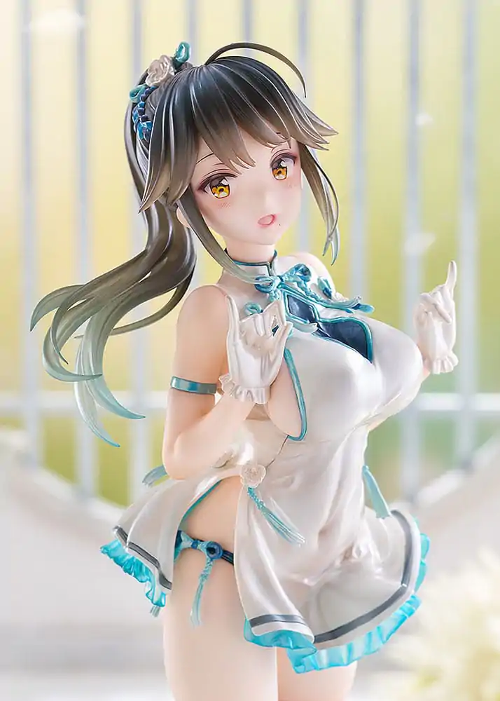 Avian Romance Pink Label 5 1/6 Ponytail Girl: Qipao PVC szobor figura 29 cm termékfotó