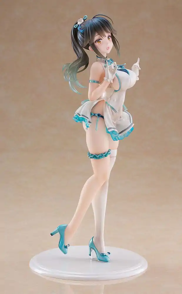 Avian Romance Pink Label 5 1/6 Ponytail Girl: Qipao PVC szobor figura 29 cm termékfotó
