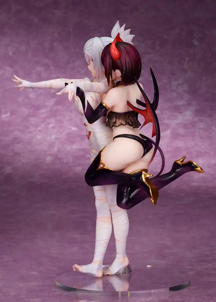 Ayakashi Triangle Matsuri Kazamaki & Suzu Kanade & Shirogane PVC szobor figura 25 cm termékfotó