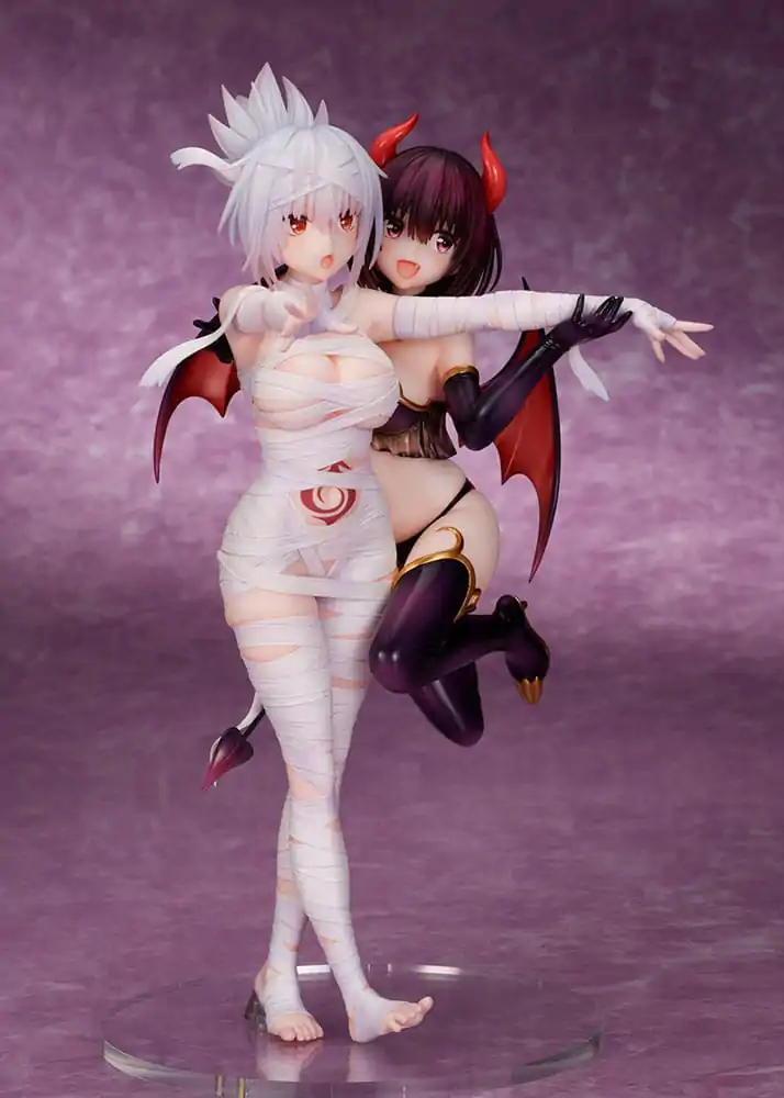 Ayakashi Triangle Matsuri Kazamaki & Suzu Kanade & Shirogane PVC szobor figura 25 cm termékfotó