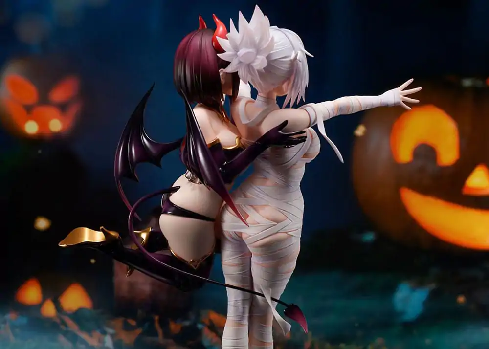 Ayakashi Triangle Matsuri Kazamaki & Suzu Kanade & Shirogane PVC szobor figura 25 cm termékfotó