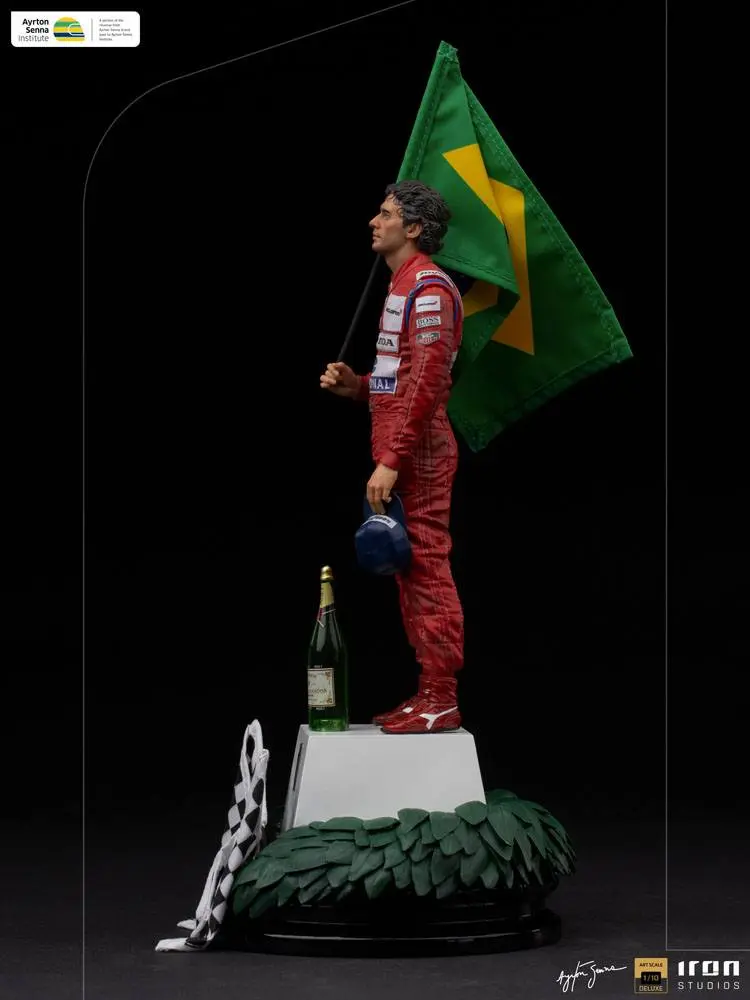 Ayrton Senna Art Scale 1/10 Ayrton Senna (GP Brazil 1991) szobor figura 30 cm termékfotó