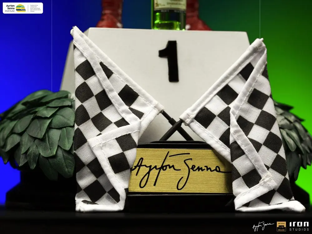 Ayrton Senna Art Scale 1/10 Ayrton Senna (GP Brazil 1991) szobor figura 30 cm termékfotó
