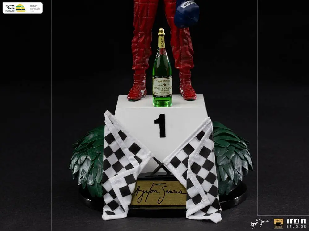 Ayrton Senna Art Scale 1/10 Ayrton Senna (GP Brazil 1991) szobor figura 30 cm termékfotó