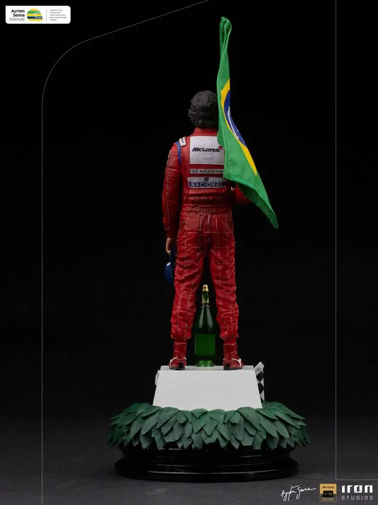 Ayrton Senna Art Scale 1/10 Ayrton Senna (GP Brazil 1991) szobor figura 30 cm termékfotó