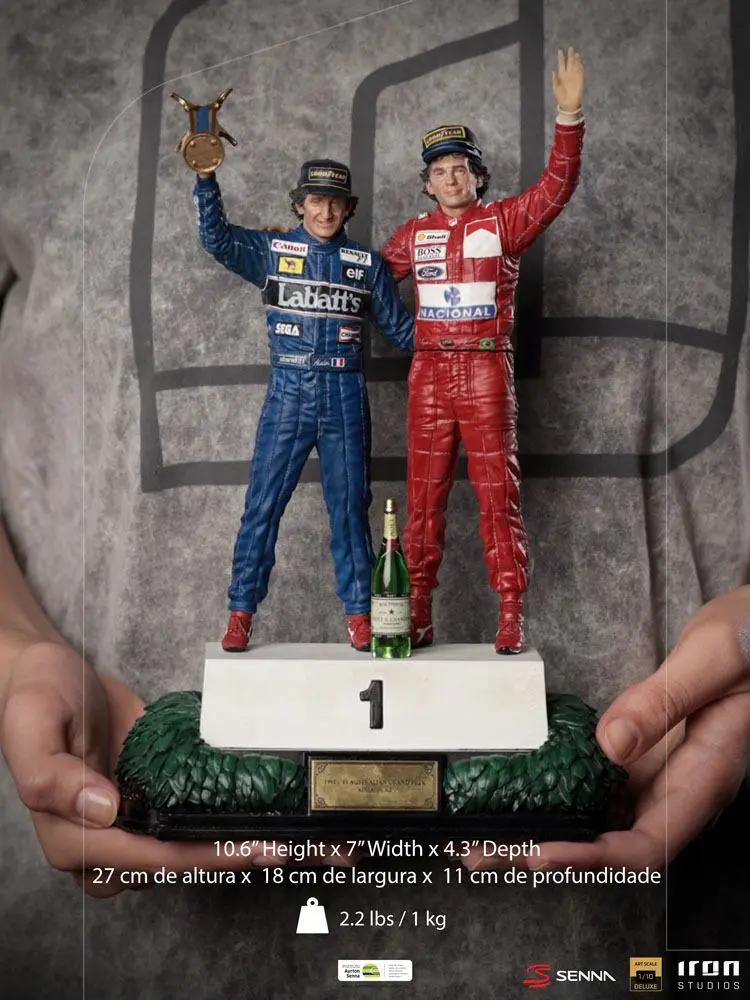 Ayrton Senna Deluxe Art Scale Statue 1/10 Alain Prost & Ayrton Senna (The Last Podium 1993) 27 cm termékfotó