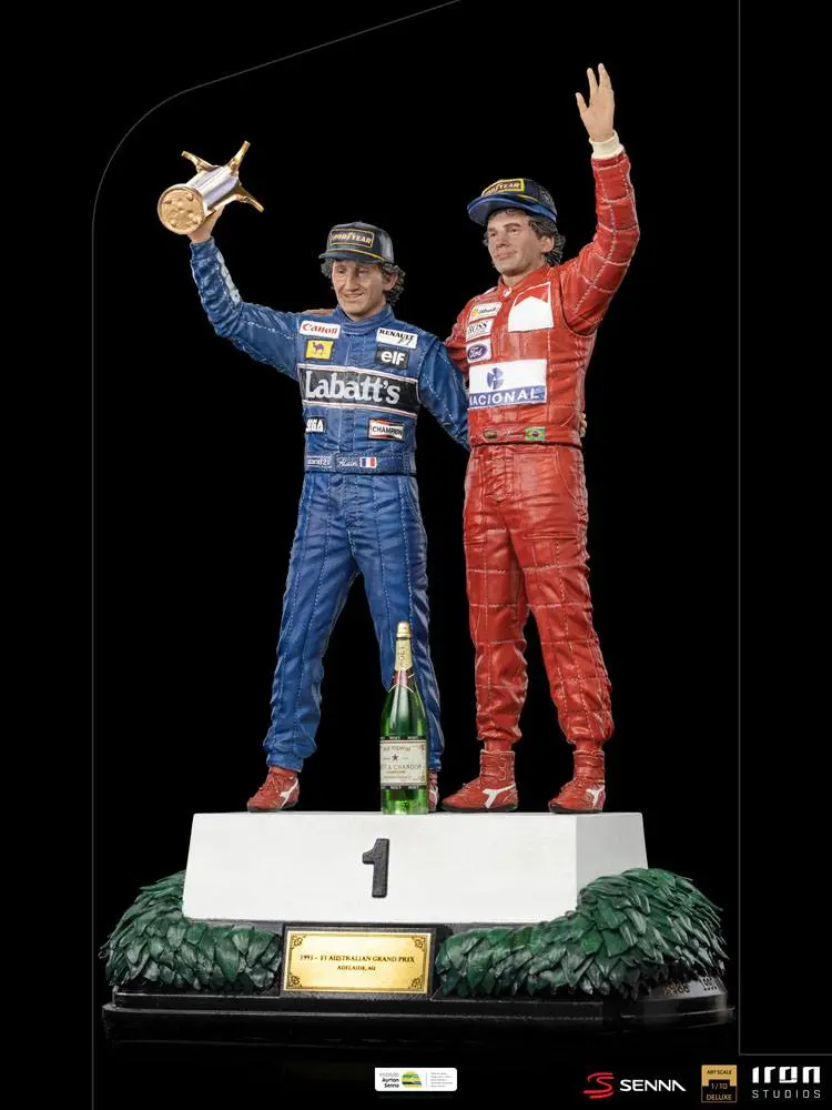 Ayrton Senna Deluxe Art Scale Statue 1/10 Alain Prost & Ayrton Senna (The Last Podium 1993) 27 cm termékfotó