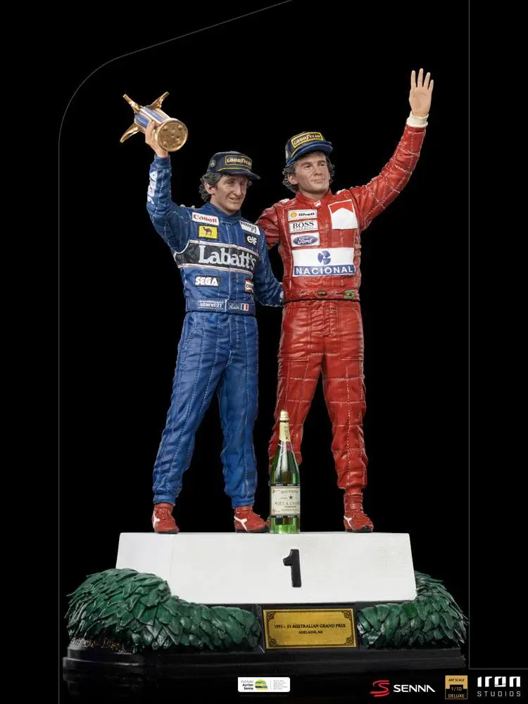 Ayrton Senna Deluxe Art Scale Statue 1/10 Alain Prost & Ayrton Senna (The Last Podium 1993) 27 cm termékfotó