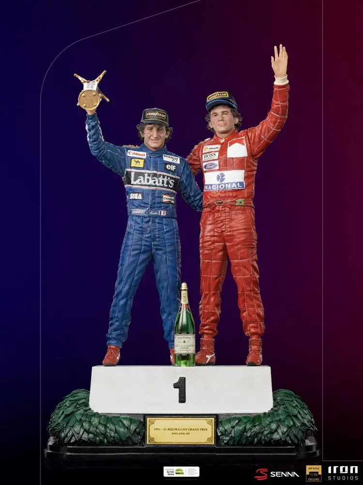 Ayrton Senna Deluxe Art Scale Statue 1/10 Alain Prost & Ayrton Senna (The Last Podium 1993) 27 cm termékfotó