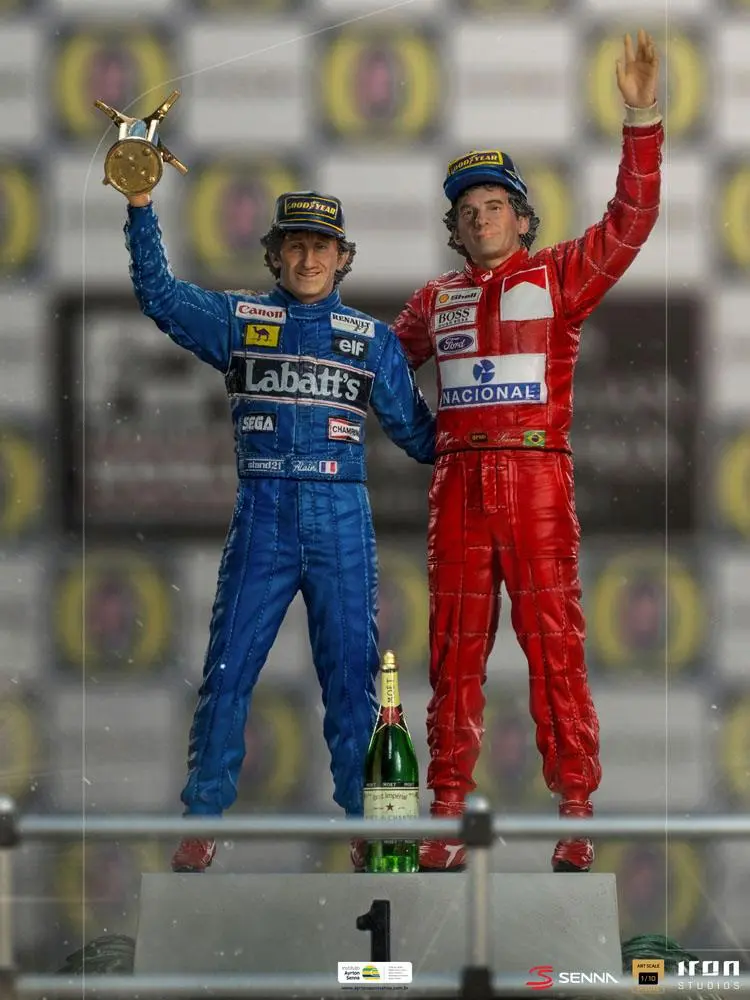 Ayrton Senna Deluxe Art Scale Statue 1/10 Alain Prost & Ayrton Senna (The Last Podium 1993) 27 cm termékfotó