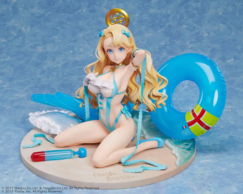 Azur Lane 1/4 Emile Bertin swimsuit costume Côte d'Azur PVC szobor figura 21 cm termékfotó