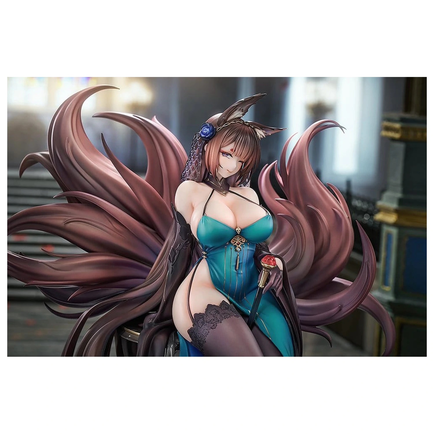 Azur Lane 1/7 Amagi: Throne of Fallen Petals Ver. PVC szobor figura 27 cm  termékfotó