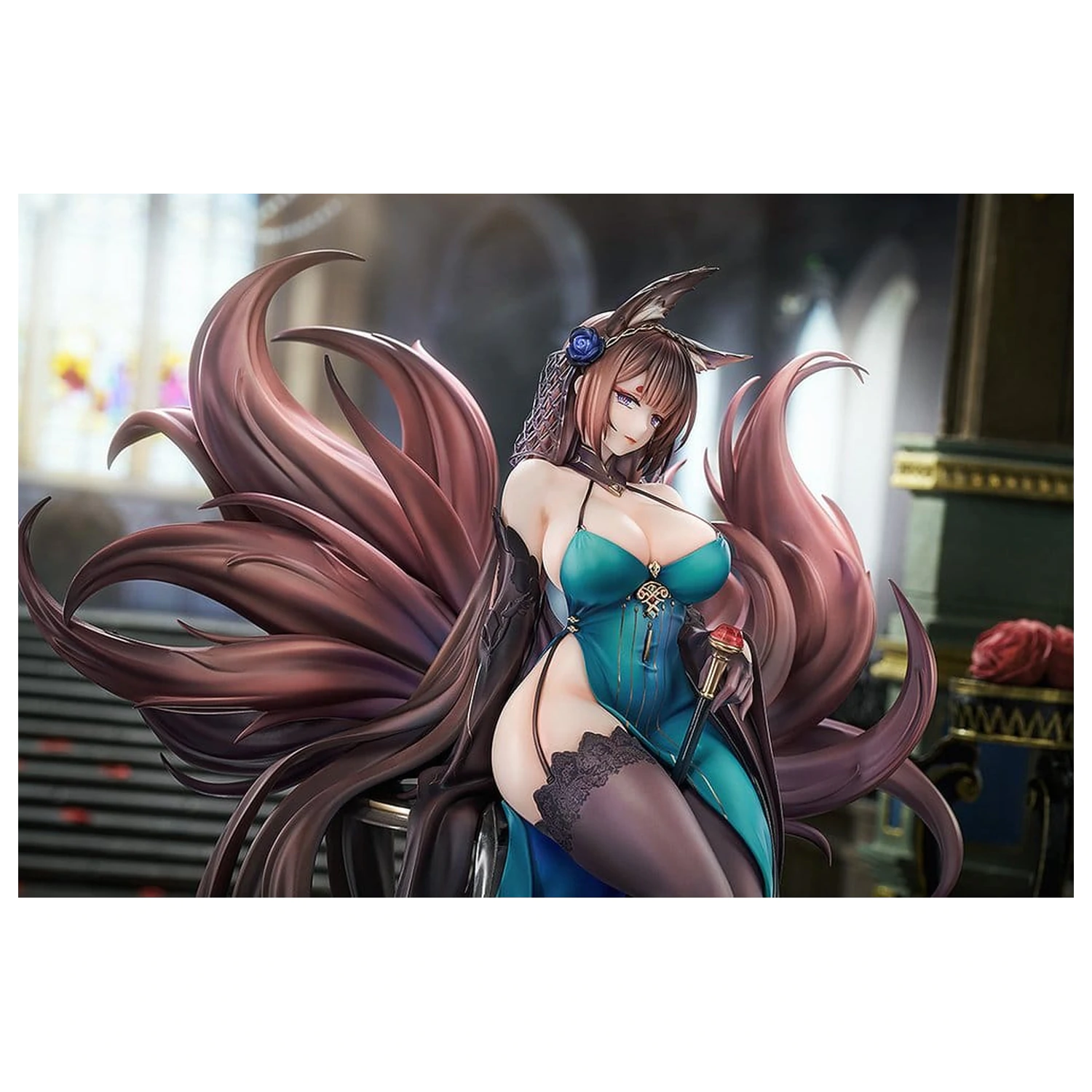 Azur Lane 1/7 Amagi: Throne of Fallen Petals Ver. PVC szobor figura 27 cm  termékfotó