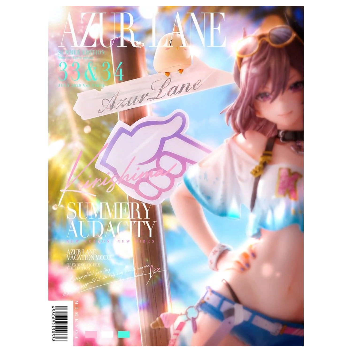 Azur Lane 1/7 Kirishima Bravely Summer PVC figura 28 cm termékfotó