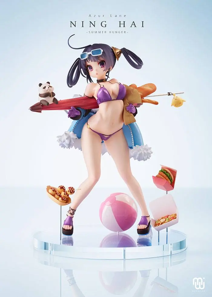 Azur Lane 1/7 Ning Hai Summer Hunger PVC szobor figura 24 cm termékfotó