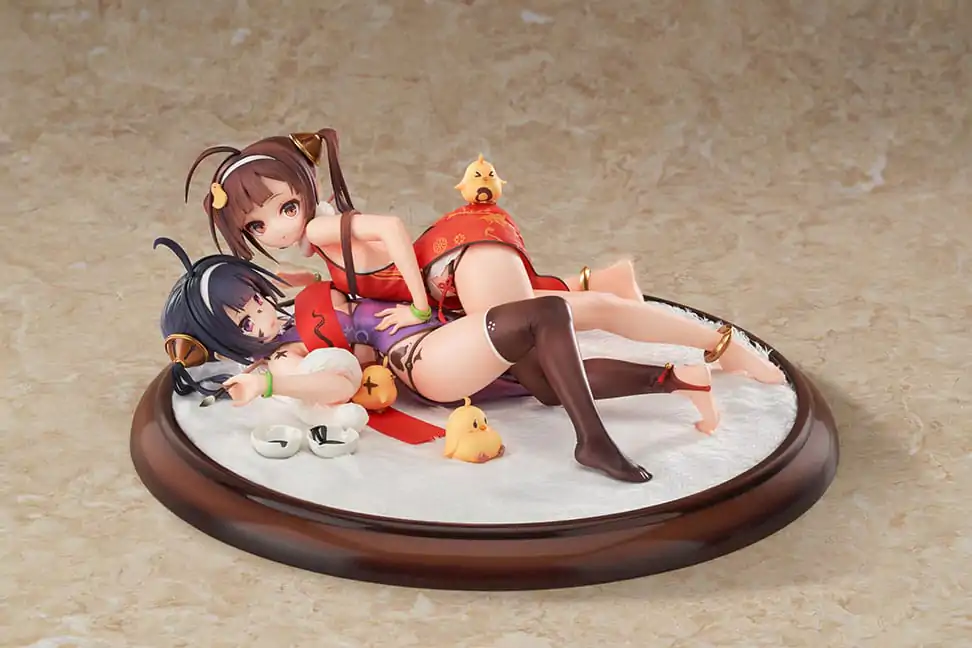 Azur Lane 1/7 Ping Hai &amp; Ning Hai PVC szobor figura 12 cm termékfotó