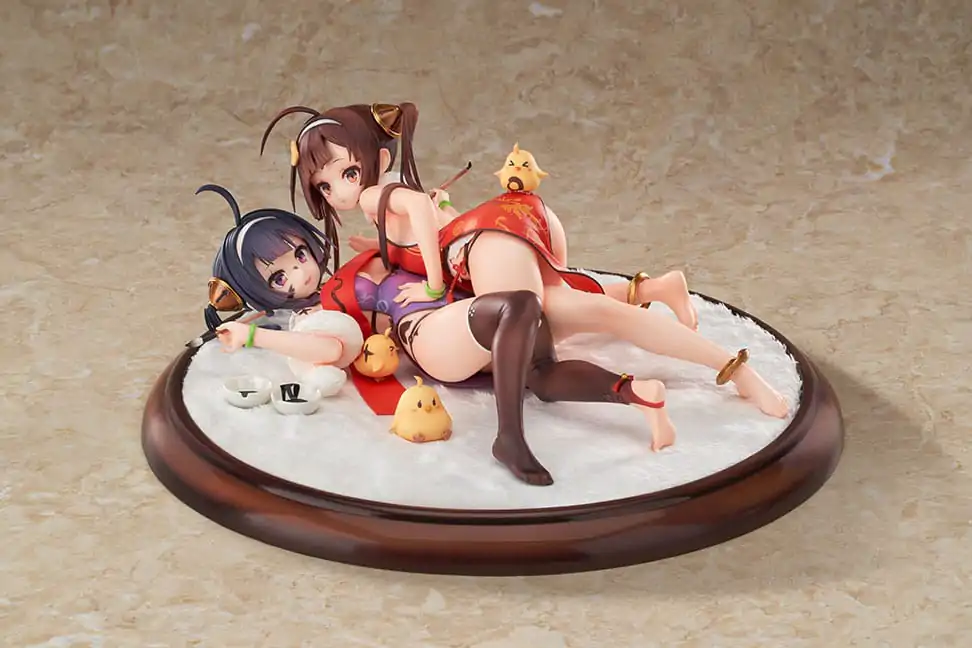 Azur Lane 1/7 Ping Hai &amp; Ning Hai PVC szobor figura 12 cm termékfotó