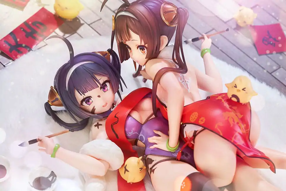 Azur Lane 1/7 Ping Hai &amp; Ning Hai PVC szobor figura 12 cm termékfotó