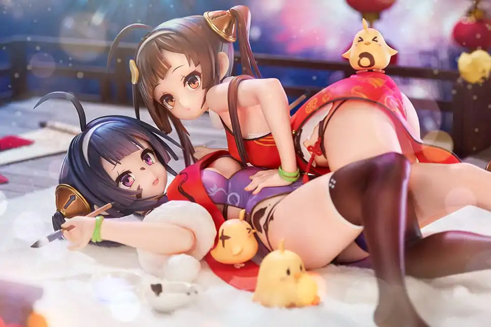 Azur Lane 1/7 Ping Hai &amp; Ning Hai PVC szobor figura 12 cm termékfotó