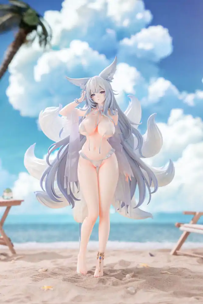 Azur Lane amiami x AniGame 1/6 Shinano Dreamy White Sands Ver. PVC szobor figura 30 cm termékfotó